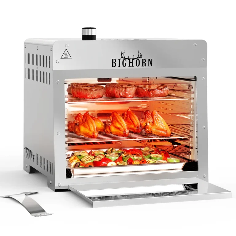 Big Horn 1500°F Infrared Steak Grill review with real sear performance, build quality, propane usage, pizza stone utility, and steak results tested.